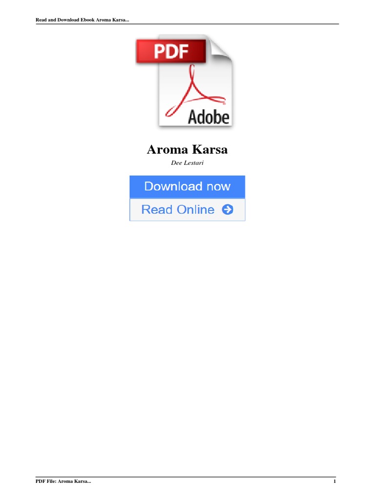 Aroma Karsa Pdf Pdf