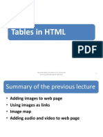 Lect (HTML Tables)