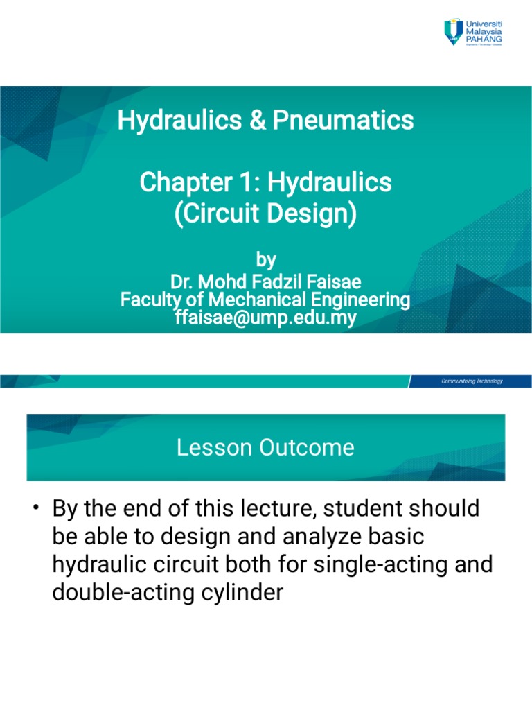 HOW TO DESIGN A HYDRAULIC CIRCUIT intelligence overview