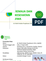 Remaja Dan Kesehatan Jiwa