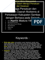 MKDU Pancasila Dan Kewarganegaraan Keberagaman Etnis Masyarakat Perbatasan Dalam Merajut Persatuan Dan Kesatuan Di Kabupaten Sambas