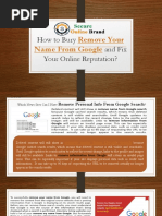 How To Bury Remove Your Name From Google and Fix Your Online Reputation?