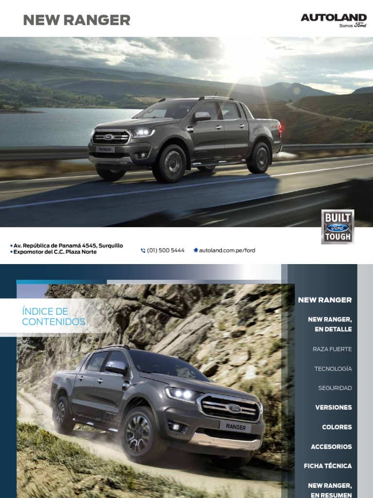 Ficha Técnica New Ford Ranger AUTOLAND PDF | Descargar gratis PDF ...