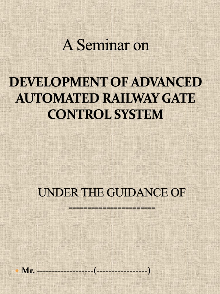 Advanced Automated Railway Gate Control | PDF | Electric Motor | Arduino