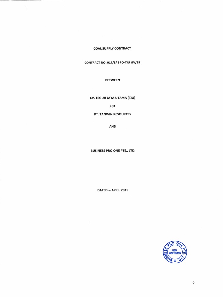 Signed Contract PDF | PDF