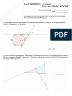 Simulazione Verifica GEOMETRIA 1 Soluzioni