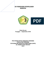 Buku Panduan Penulisan Skripsi - Edisi Revisi 2019 Fakultas Farmasi PDF