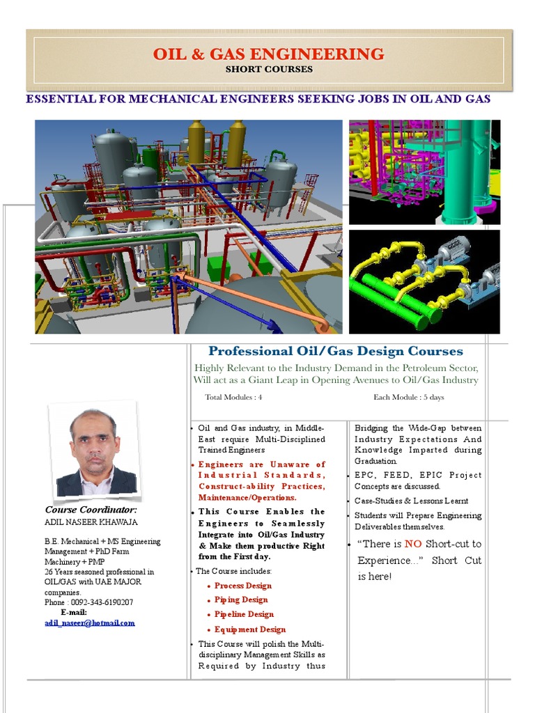 Essential Oil & Gas Design Courses | PDF | Engineering | Petroleum