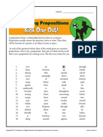 Identifying Prepositions PDF