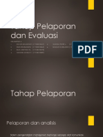 Tahap Pelaporan Dan Evaluasi