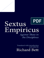 Sextus - Empiricus Against Those in The Disciplines - Richard - Bett
