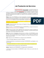 Contrato Prestacion de Servicios