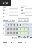 Excel Formula To Calculate Hours Worked and Overtime