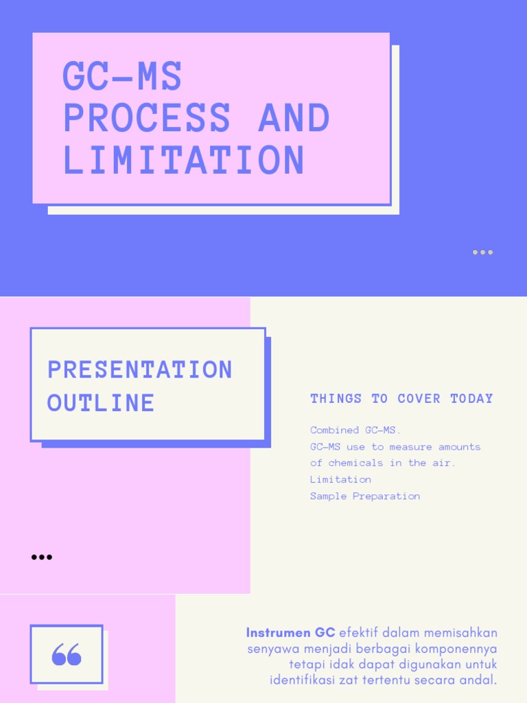 GC-MS Process and Limitation | PDF | Gas Chromatography–Mass ...