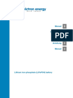 Manual Lithium Iron Phosphate (LiFePO4) Battery EN NL FR DE ES A5 PDF