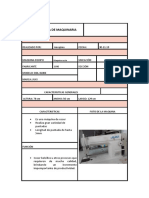 Ficha Técnica de Maquinaria PDF