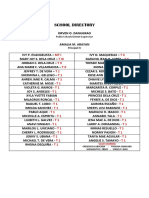 School Directory and Leadership