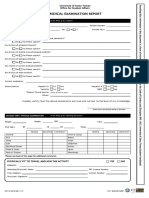 UST NSTP Medical Examination Report Form