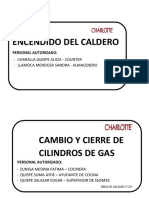 Encendido Del Caldero y Cilindros de Gas