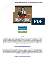 Free Download I Am Zlatan Ibrahimovic Books For Free On Amazon Prime IDgaitbe PDF
