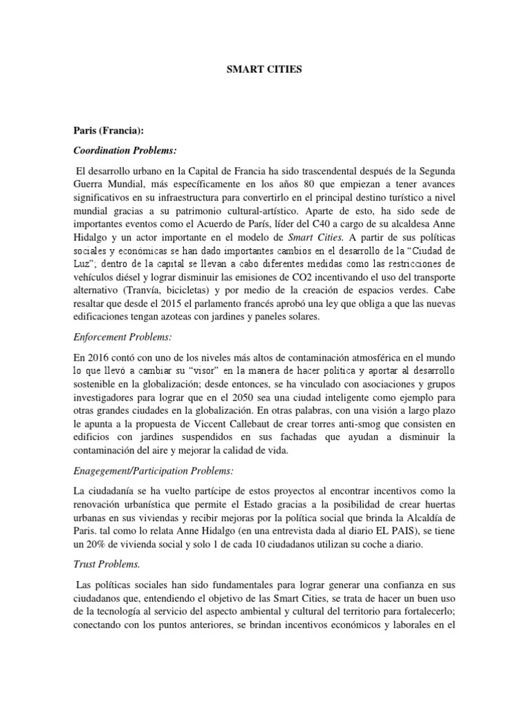Smart Cities | PDF | Londres | Economias