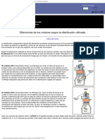 Curso de Mecanica Del Automovil, Diferencias de Los Motores Segun La Distribución Utilizada PDF