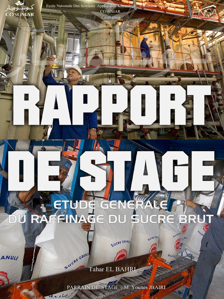 Rapport de stage chez Cosumar 2012/2013 | PDF | Sucre | Régime et nutrition
