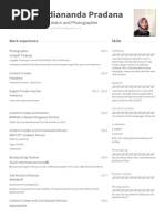 CV (VISUAL CV) with photo