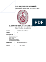 Plan anual de auditoría del sistema de consulta de asistencias