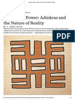 Symbols of Power - Adinkras and The Nature of Reality - On Being