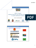 BRICS Project overview of leakage detection and soil interactions