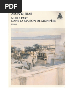 Djebar, Assia - Nulle Part Dans La Maison de Mon Père PDF