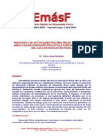 Dialnet PropuestaDeActividadesPsicomotricesAdaptadasANinos 3710972 PDF