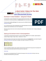 The Dominant V Chord in Guitar Chord Progressions