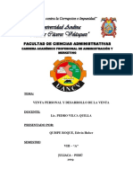 Venta Personal y Desarrollo de Venta (Apa) PDF