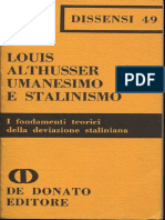 Louis Althusser - Umanesimo e Stalinismo-De DONATO (1973)