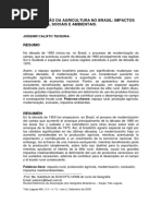 MODERNIZAÇÃO DA AGRICULTURA NO BRASIL