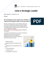 How To Become A Strategic Leader