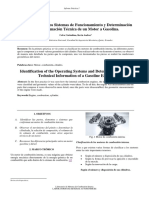 Identificación de Los Sistemas de Funcionamiento y Determinación de La Información Técnica de Un Motor A Gasolina.