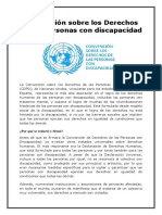 Convención Sobre Los Derechos de Las Personas Con Discapacidad