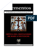 Elementos 22 Crítica del Cristianismo de Marx y Nietzsche