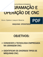 Programação e Operação de Máquinas CNC