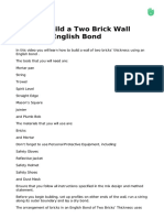 How To Build A Two Brick Wall Using An English Bond-1