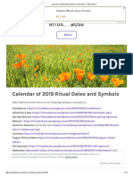 Calendar of 2019 Ritual Dates and Symbols - Ritual Abuse