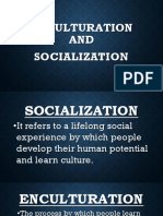 Enculturation and Socialization