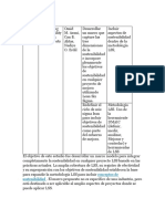 Info Tabla de Proyectos