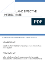 Nominal and Effective Interest Rate
