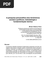 A pesquisa psicanalítica dos fenômenos sociais e políticos - metodologia e fundamentação teórica.pdf