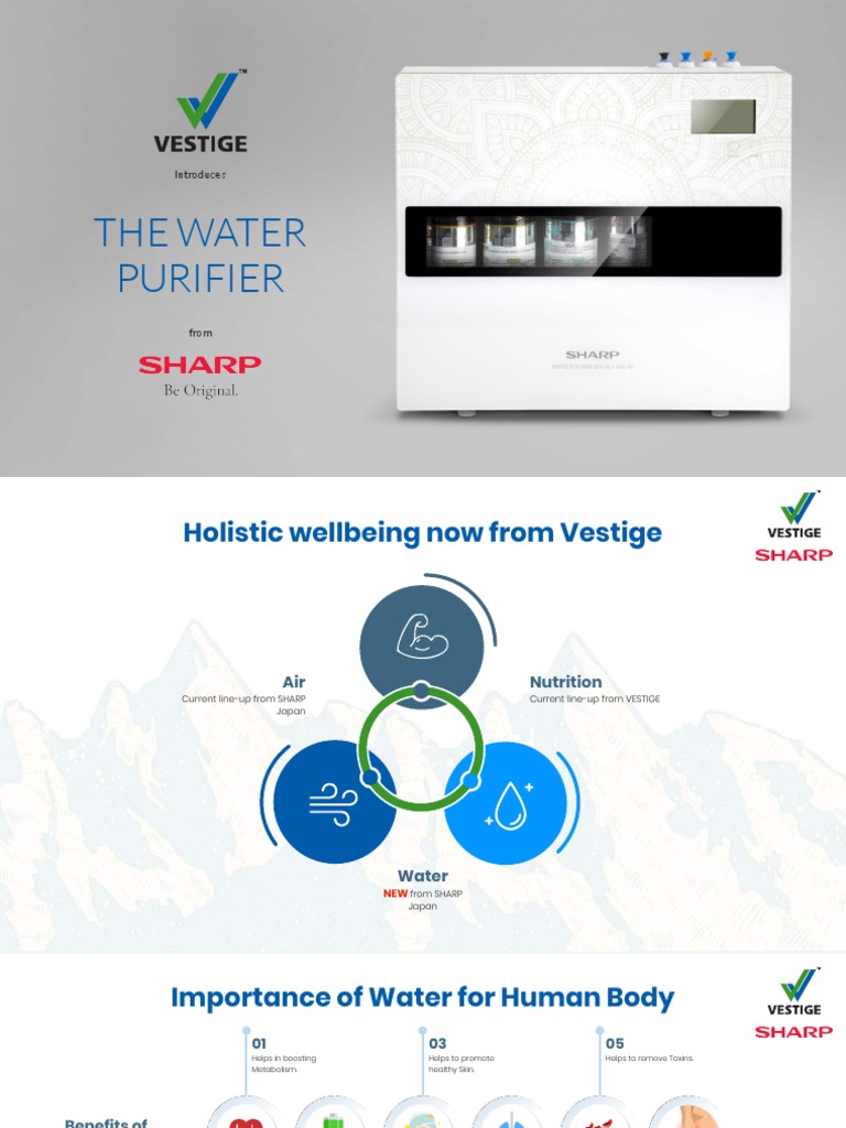 Sharp Water Purifier PDF Water Purification Filtration