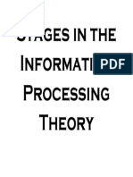 Stages in The Information Processing Theory